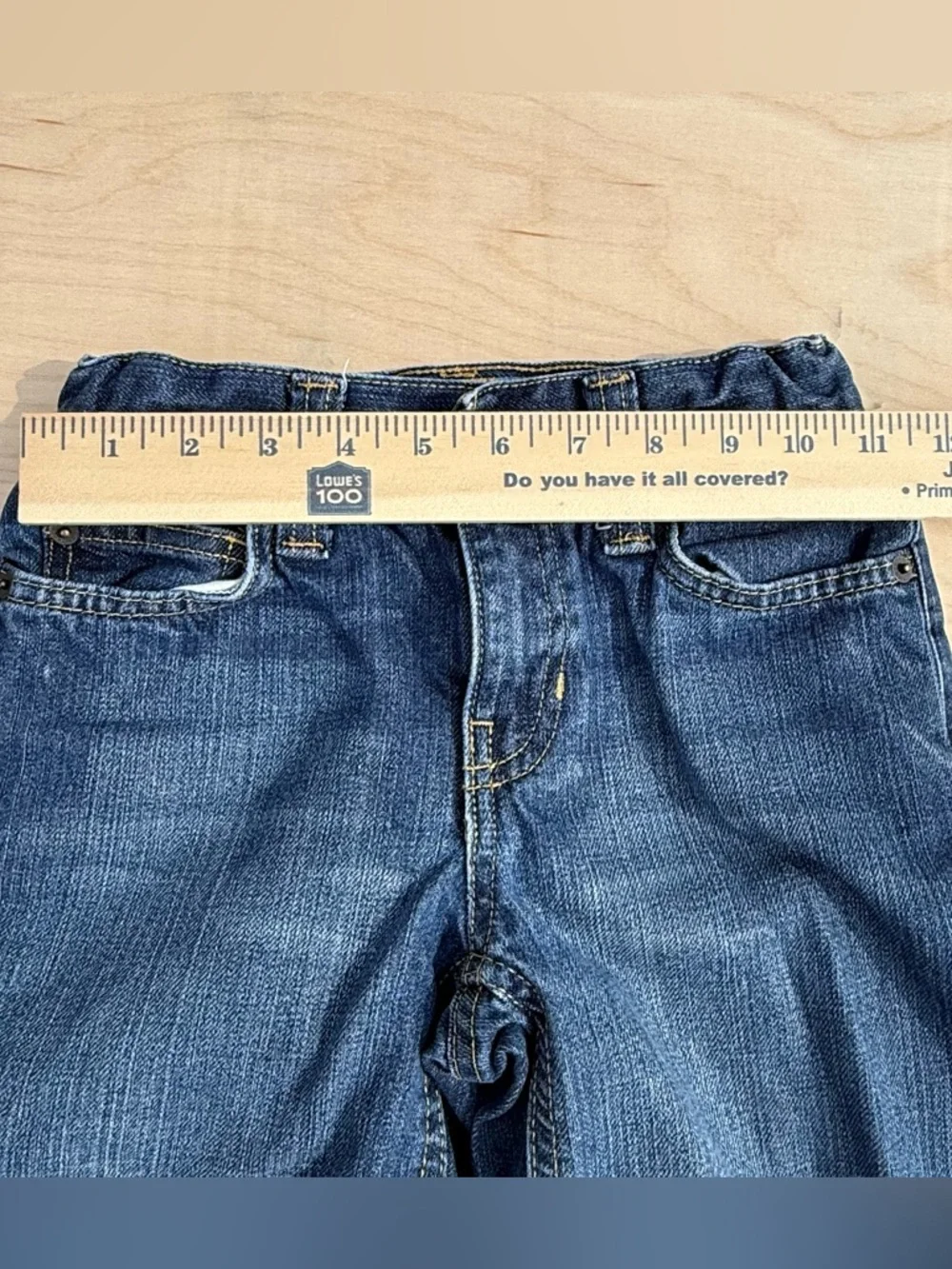 Old Navy Loose Fit Jeans Boys Medium Wash Denim Straight size 6 Regular